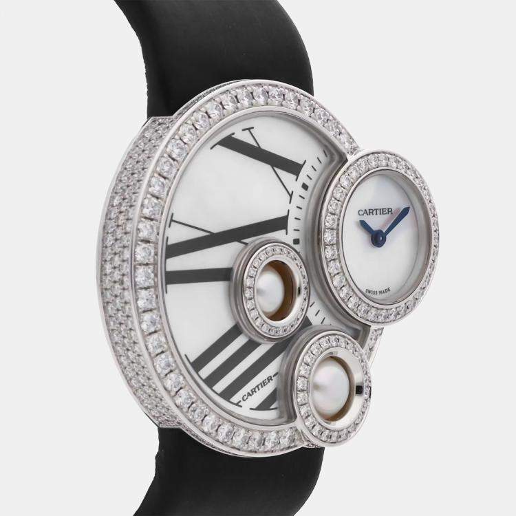 مملوكة مسبقًا ساعة كارتييه ليبر بيرلز دي كارتييه WJ304850 مستعملة