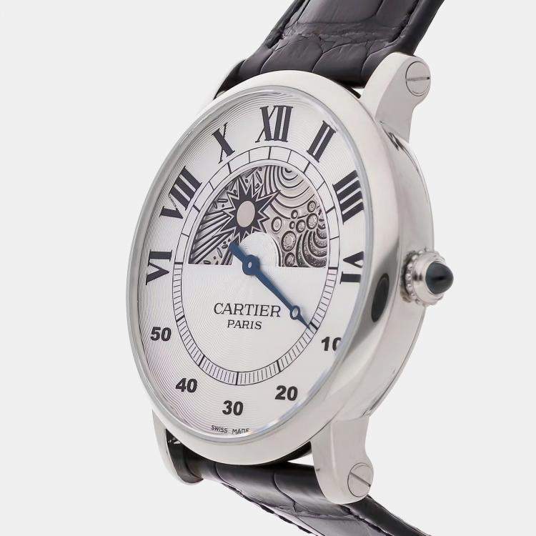 Pre Owned Pre-Owned Cartier Rotonde de Cartier Day/Night W1550151 Manual Winding 42 mm