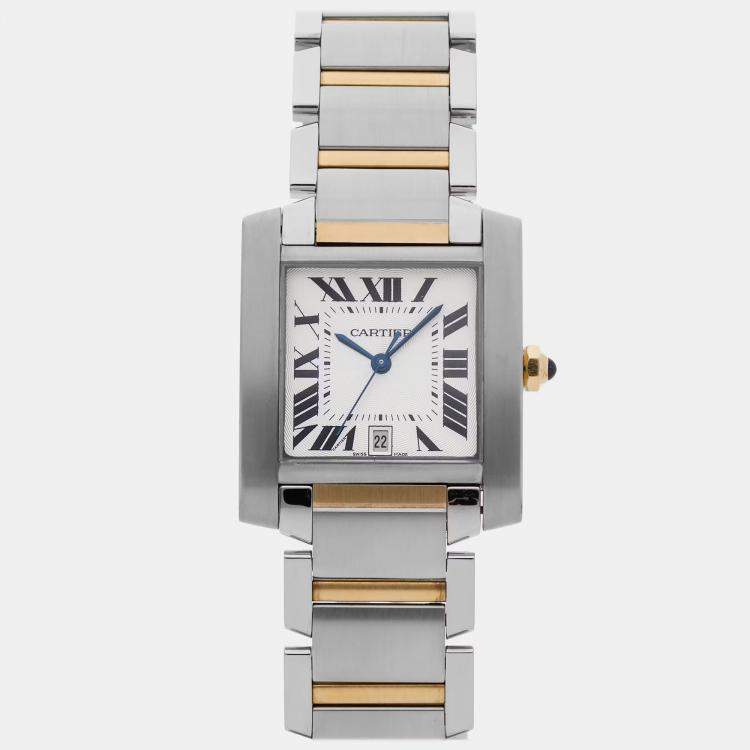 Pre Owned Pre-Owned Cartier Tank Francaise Large Model W51005Q4 Automatic 36 mmx28 mm