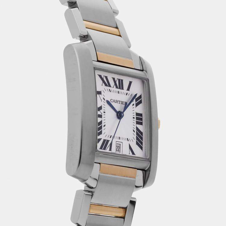 Pre Owned Pre-Owned Cartier Tank Francaise Large Model W51005Q4 Automatic 36 mmx28 mm