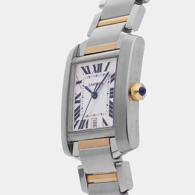 Pre Owned Pre-Owned Cartier Tank Francaise Large Model W51005Q4 Automatic 36 mmx28 mm