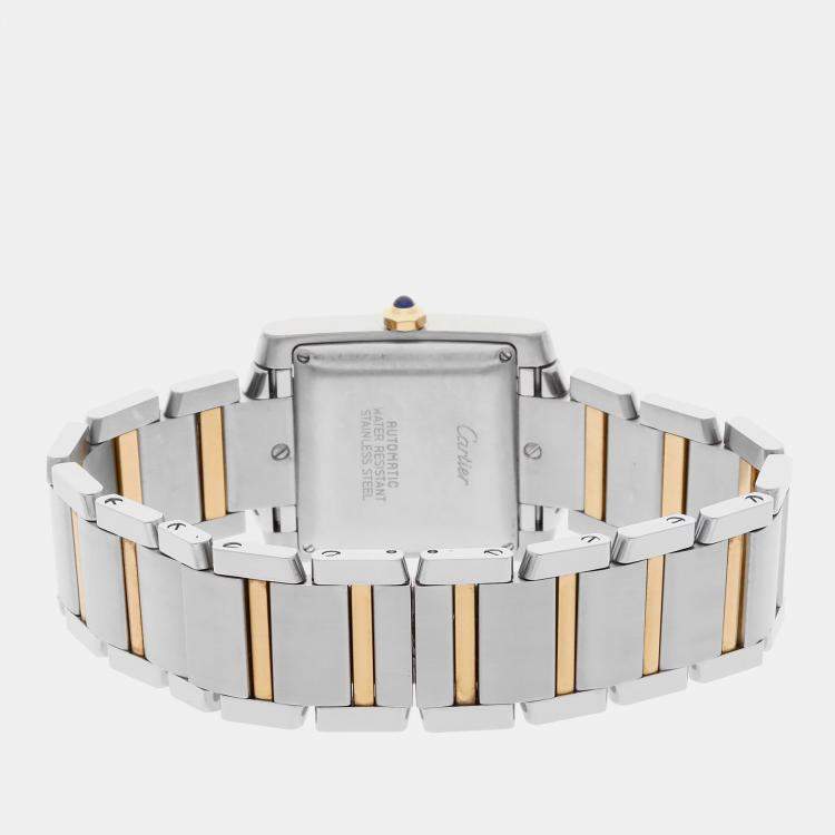 Pre Owned Pre-Owned Cartier Tank Francaise Large Model W51005Q4 Automatic 36 mmx28 mm