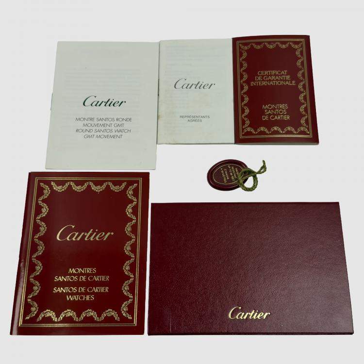 Pre Owned Pre-Owned Cartier Santos Ronde Aviator 150 Years Limited Edition W20038R3 Automatic 33 mm