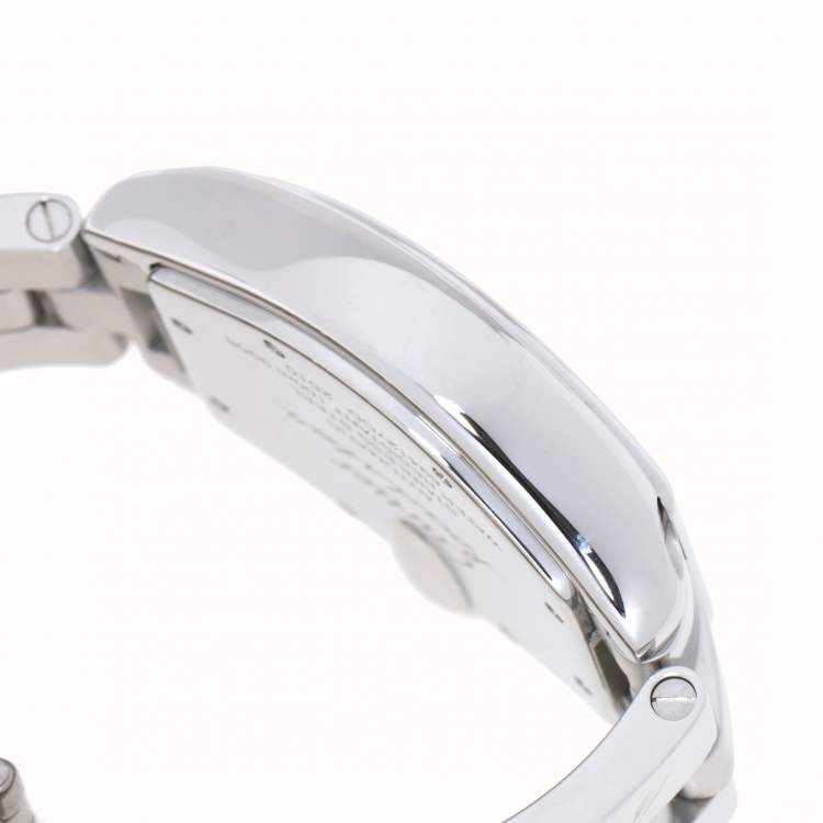 Pre Owned Cartier Black Stainless Steel Roadster 2510 Men's Wristwatch 38 mm