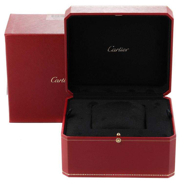 Pre Owned Cartier Silver 18K Rose Gold Tank Americaine W2609156 Men's Wristwatch 26 x 45 MM