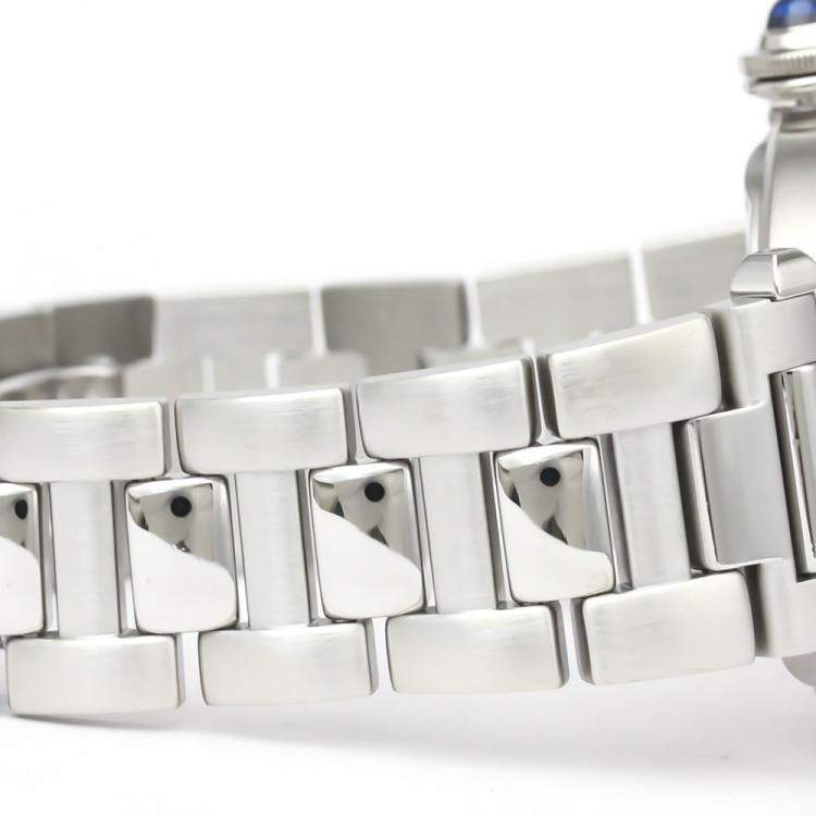 Pre Owned Cartier Silver Stainless Steel Pasha De Cartier W31027H3 Automatic Men's Wristwatch 38 MM