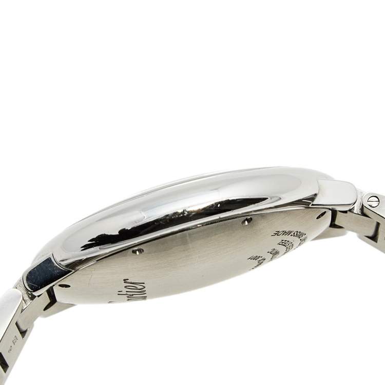 Pre Owned Cartier Silver Stainless Steel Ballon Bleu W69012Z4 Men's Wristwatch 42 mm