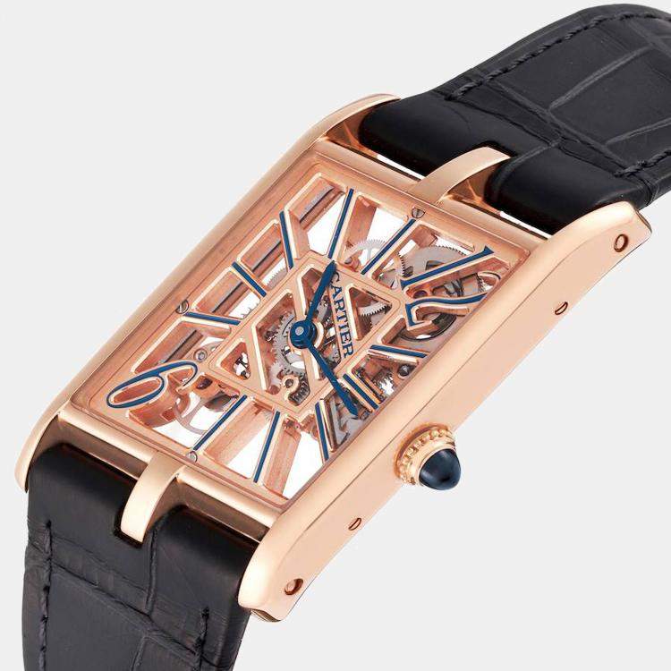 ROSE GOLD CARTIER TANK LOUIS WRISTWATCH