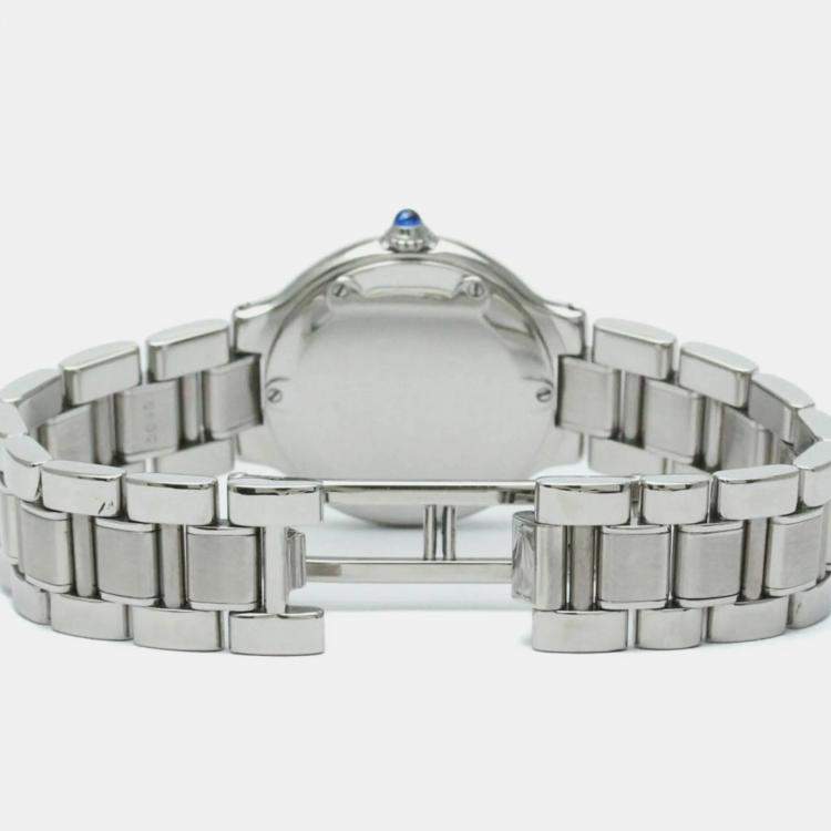 Pre Owned Cartier Silver Stainless Steel W10110T2 Must 21 W10110T2 Men's Wristwatch 31 mm