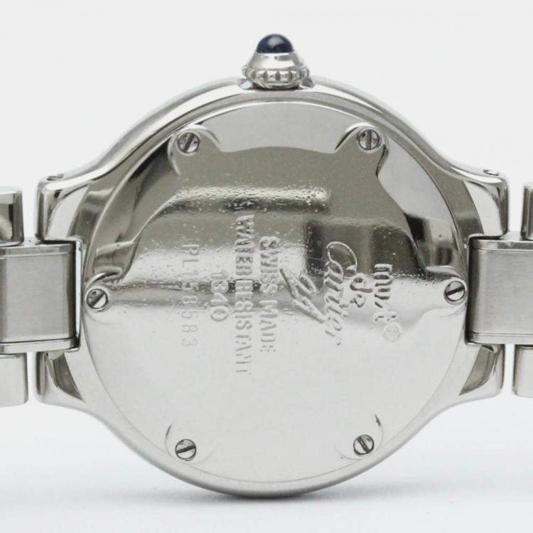 Pre Owned Cartier Silver Stainless Steel W10110T2 Must 21 W10110T2 Men's Wristwatch 31 mm