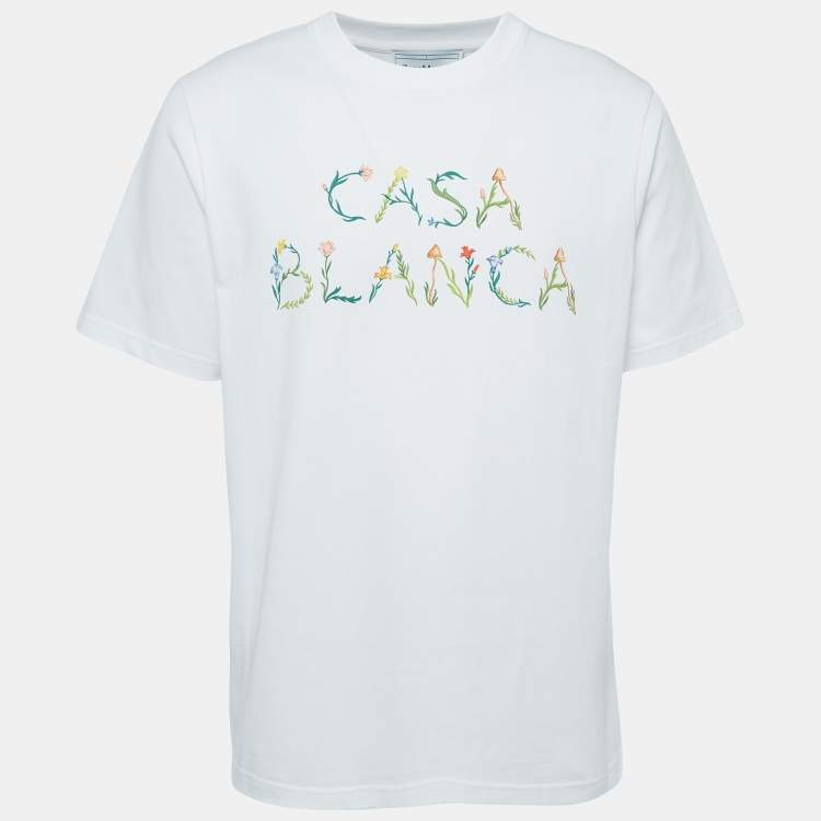 Tシャツ・カットソー Casablanca White Cotton Shirt 24371001_54396225_322.jpg
