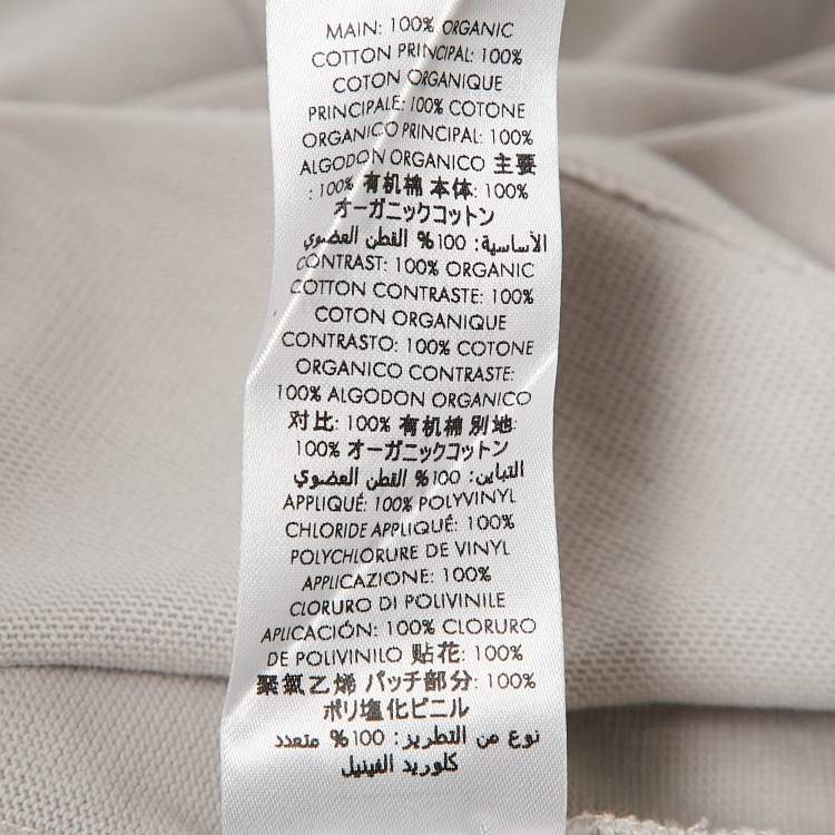 Pre Owned Casablanca Grey Greek Temple Applique Jersey T-Shirt L