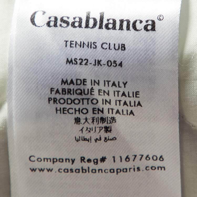 Pre Owned Casablanca Multicolor Ping Pong Club Sunrise Quilted Jacket XL