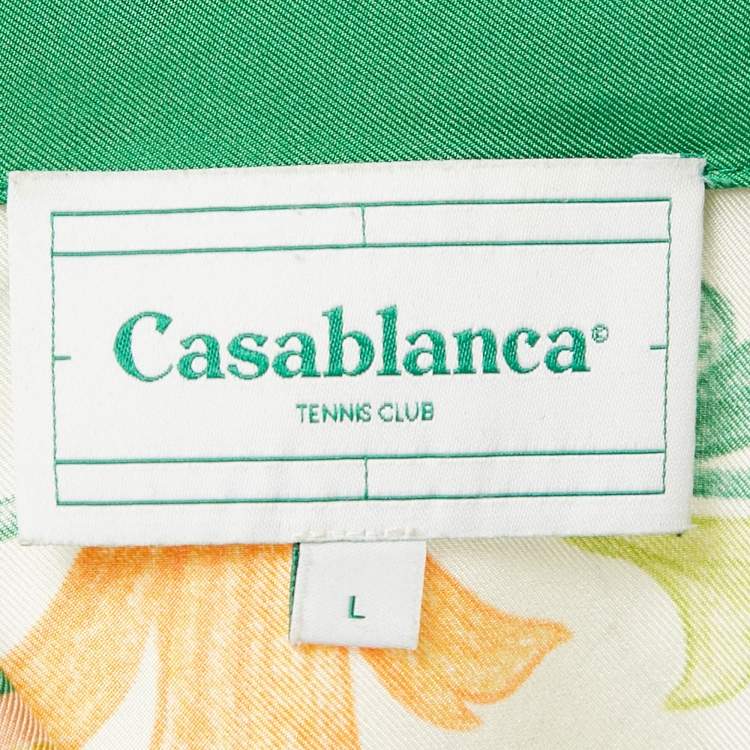 Pre Owned Casablanca Multicolor Printed Silk L’Arche Fleure Shirt L