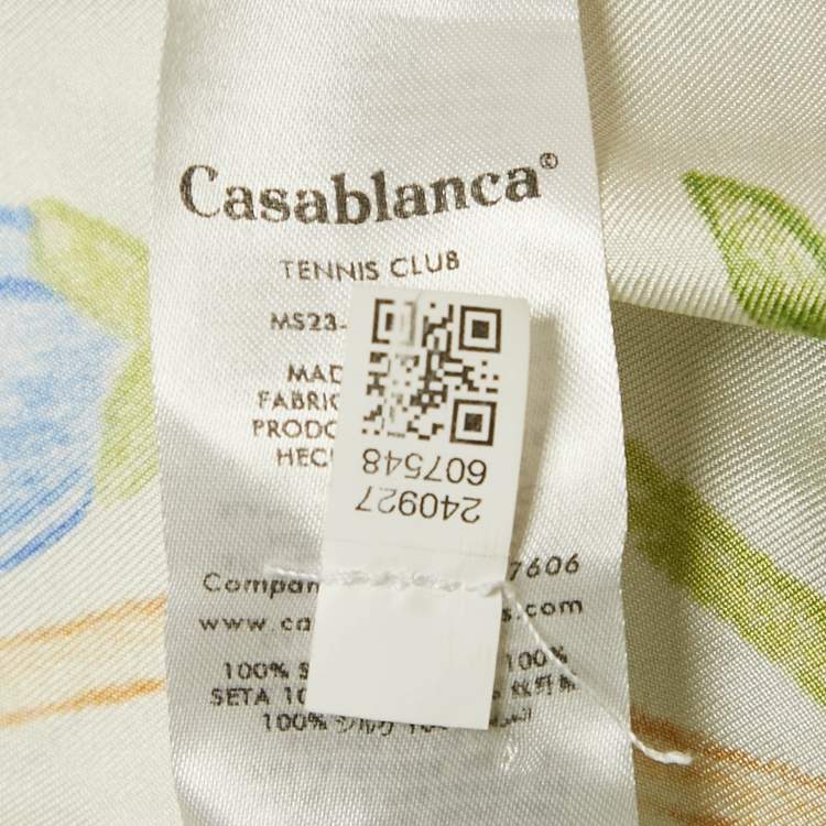 Pre Owned Casablanca Multicolor Printed Silk L’Arche Fleure Shirt L