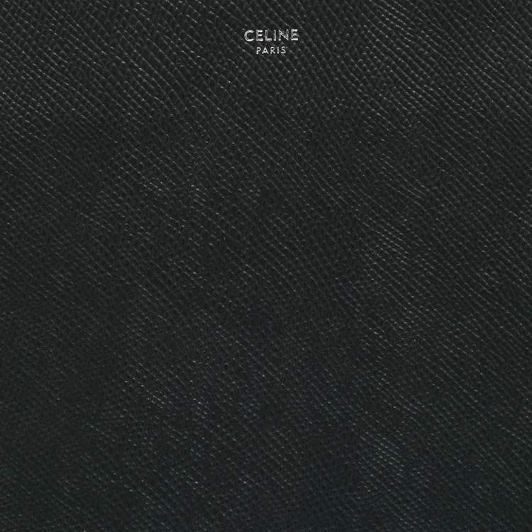 Pre Owned Celine Dark Grey Leather Document Holder