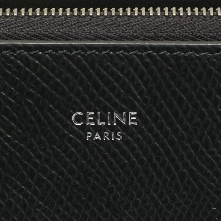 Pre Owned Celine Dark Grey Leather Document Holder