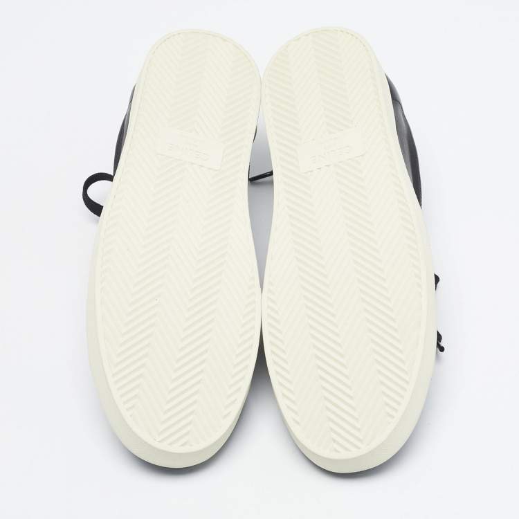 Pre Owned Celine Black Leather Lace Up Sneakers Size 42