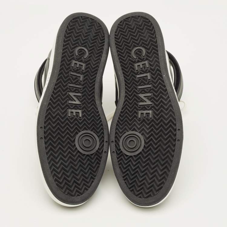 Pre Owned Celine Z trainer Size 45 Tricolor Leather High Top Sneakers