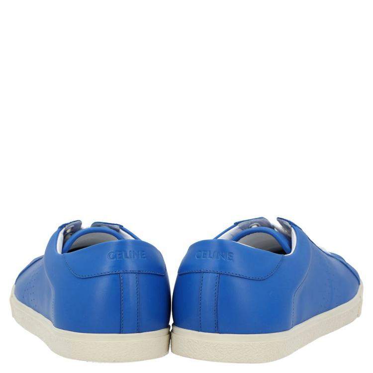 Pre Owned Celine Blue Triomphe Low Top Sneakers  Size EU 41