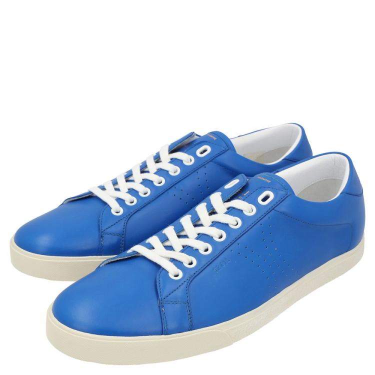 Pre Owned Celine Blue Triomphe Low Top Sneakers  Size EU 41