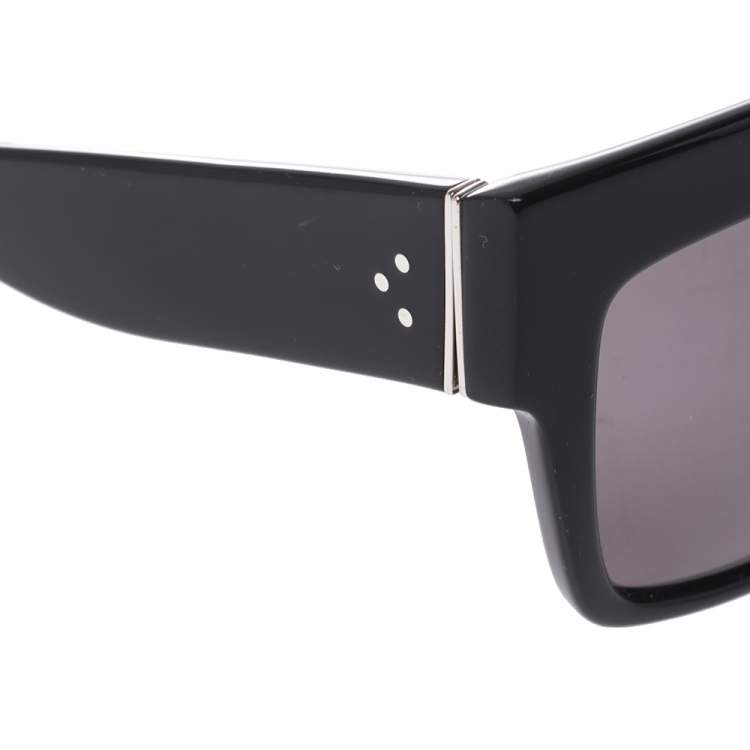 Pre Owned Celine Black/Grey CL 41756 Square Polarized Sunglasses