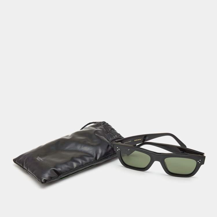 Pre Owned Celine Black Acetate Wayfarer Sunglasses 