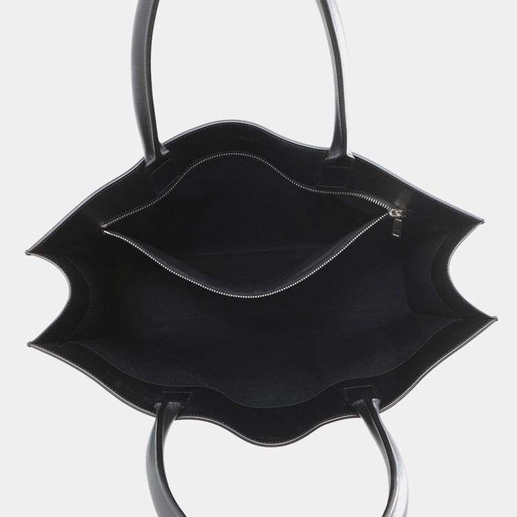 Pre Owned Celine Triomphe Horizontal Cabas Black Pvc Leather