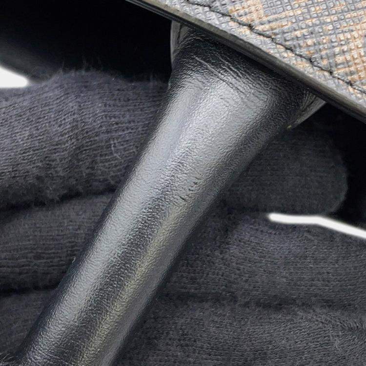 Pre Owned Celine Triomphe Horizontal Cabas Black Pvc Leather