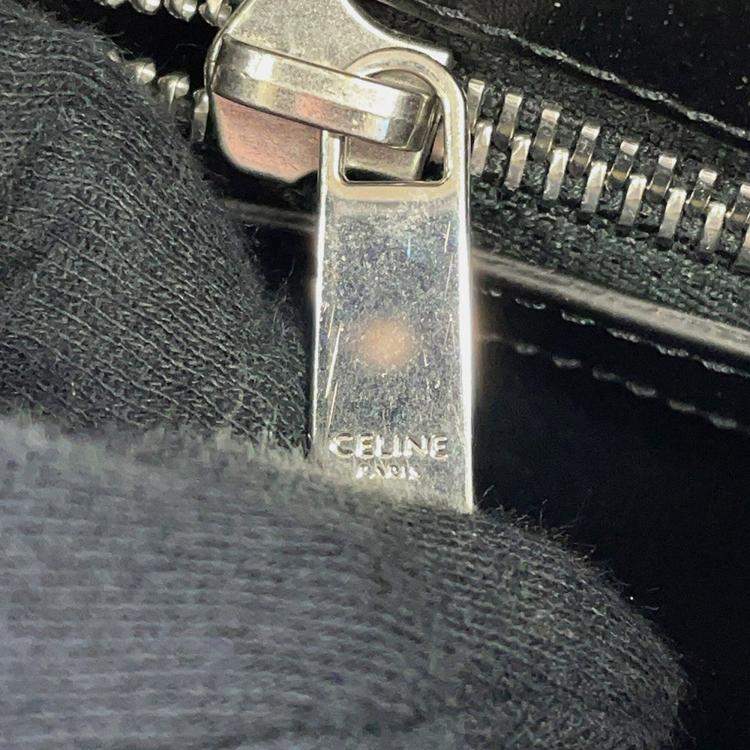 Pre Owned Celine Triomphe Horizontal Cabas Black Pvc Leather