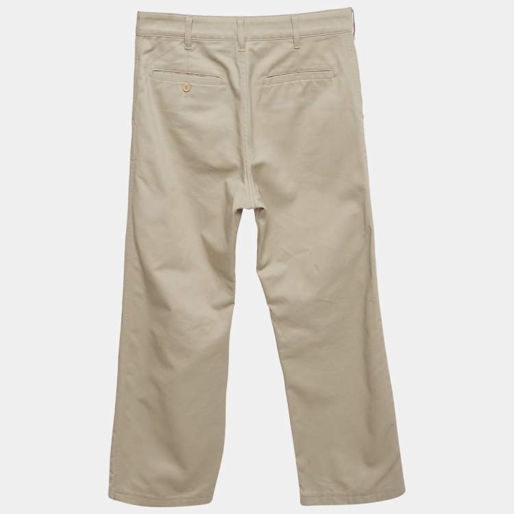 Pre Owned Celine Beige Gabardine Chino Trousers XS
