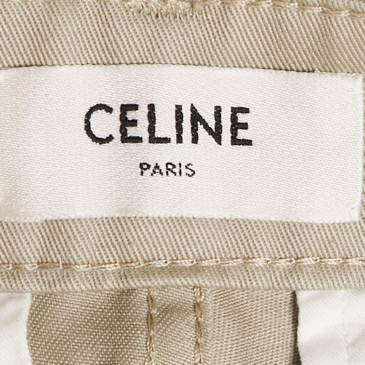 Pre Owned Celine Beige Gabardine Chino Trousers XS