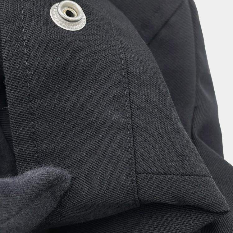 Pre Owned Celine Zip Up Jacket Size 52 Black Wool and Nylon XL