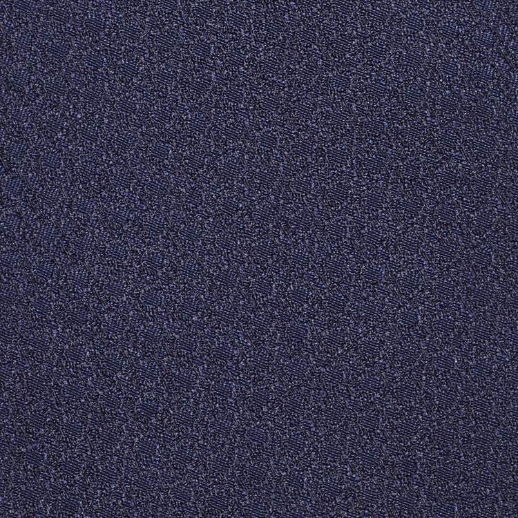 Pre Owned CH Carolina Herrera Navy Blue Logo Jacquard Silk Tie