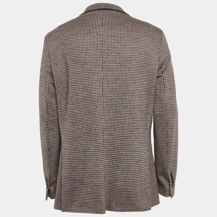 Pre Owned CH Carolina Herrera Multicolor Wool Single Breasted Blazer XXL
