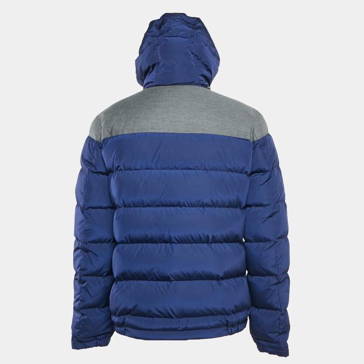 Pre Owned CH Carolina Herrera Blue Synthetic Detachable Hood Down Jacket M