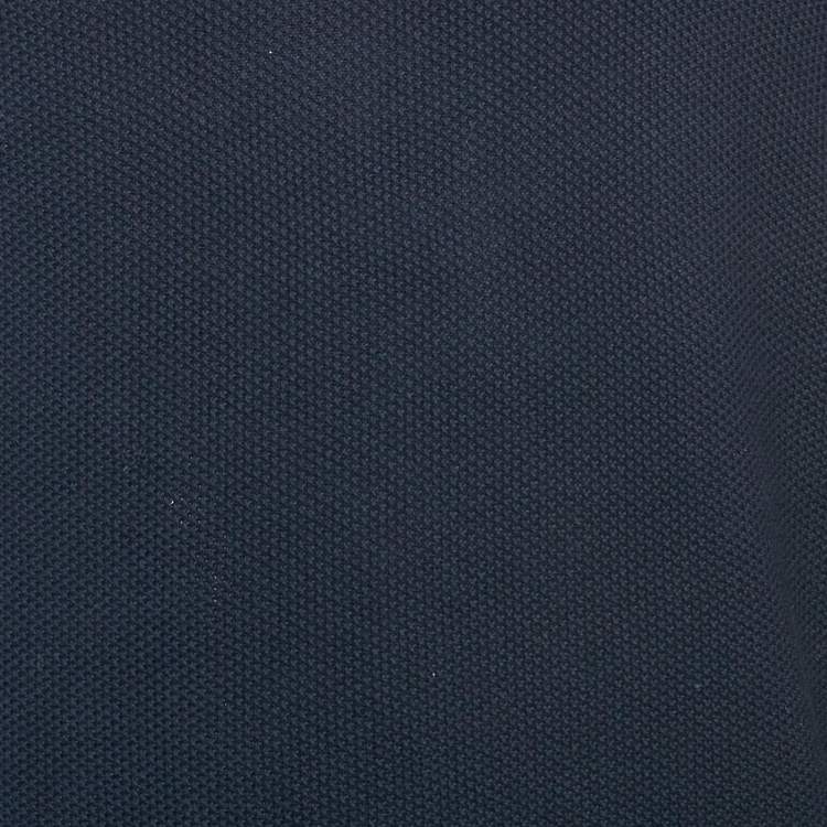 Pre Owned CH Carolina Herrera Navy Blue Cotton Knit Pullover M