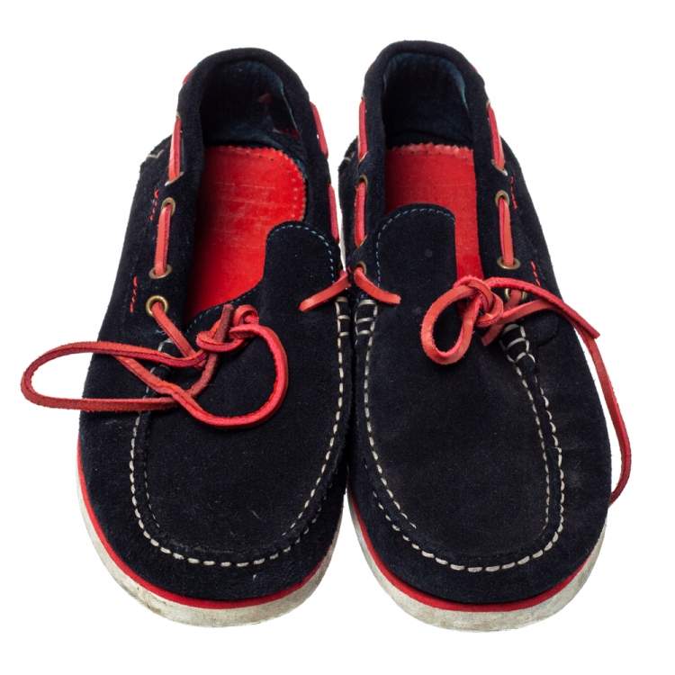 Pre Owned CH Carolina Herrera Black Suede Loafers Size 41