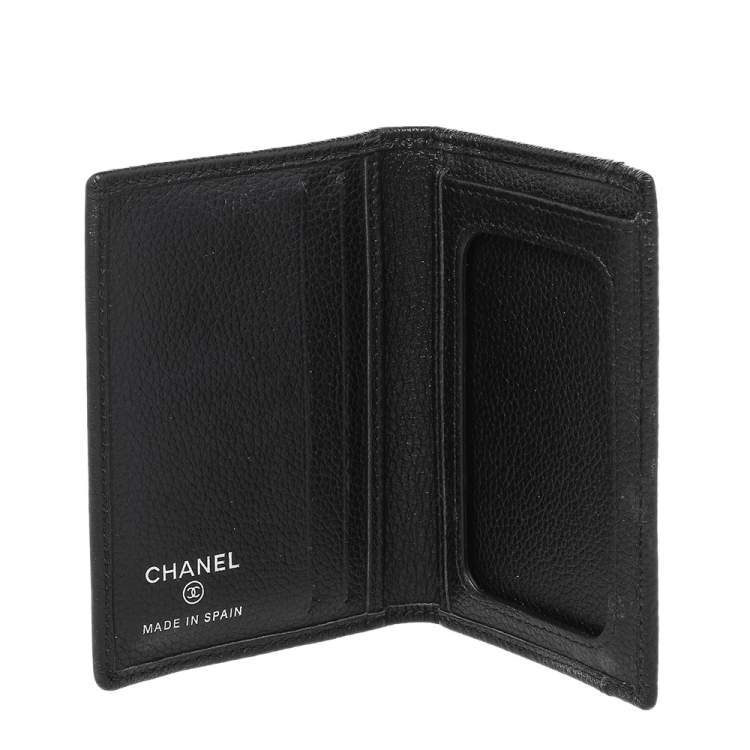 Chanel Black Caviar Leather Bifold Wallet Chanel