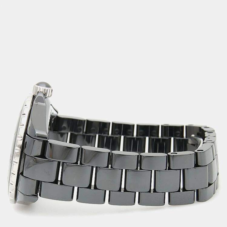 مملوكة مسبقًا Chanel J12 H0685 Automatic Ceramic Stainless Steel Men's Wristwatch 39 mm