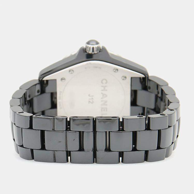 مملوكة مسبقًا Chanel J12 H0685 Automatic Ceramic Stainless Steel Men's Wristwatch 39 mm