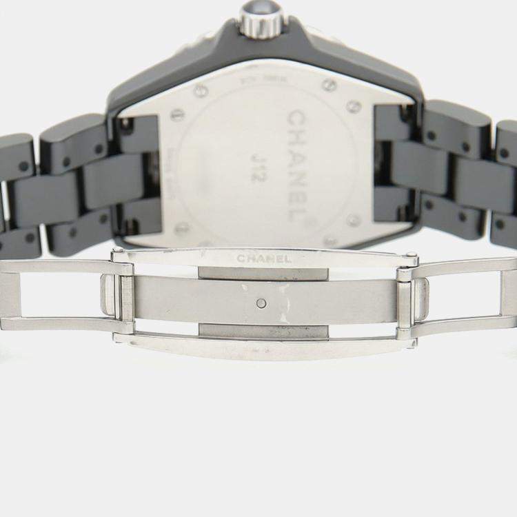 مملوكة مسبقًا Chanel J12 H0685 Automatic Ceramic Stainless Steel Men's Wristwatch 39 mm