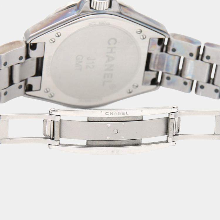 Pre Owned Chanel J12 Automatic Ceramic Stainless Steel Men's Wristwatch 41 mm