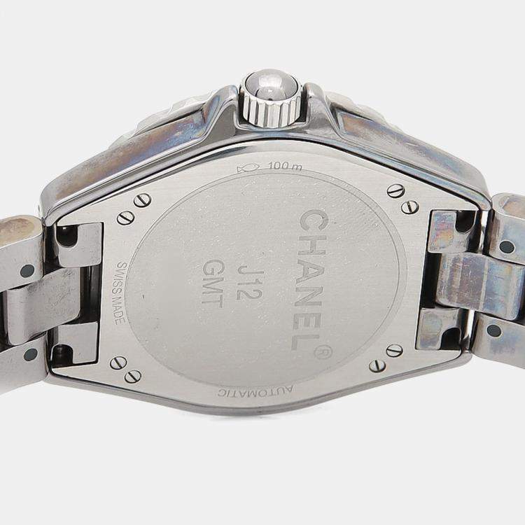 Pre Owned Chanel J12 Automatic Ceramic Stainless Steel Men's Wristwatch 41 mm