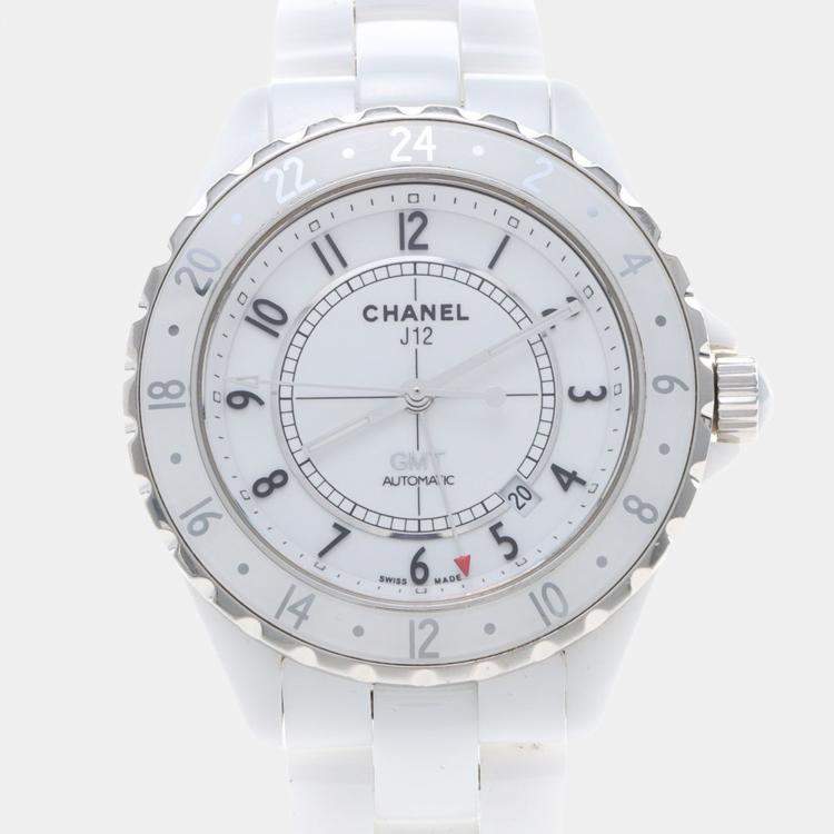 Pre Owned Chanel J12 Automatic Ceramic Stainless Steel Men's Wristwatch 42 mm