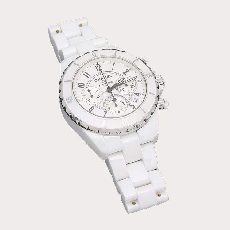 Pre Owned Chanel J12 Automatic Ceramic Stainless Steel Men's Wristwatch 41 mm