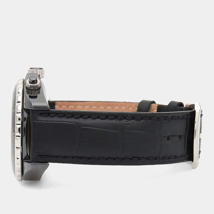 Pre Owned Chanel J12 Automatic Ceramic Stainless Steel Men's Wristwatch 41 mm