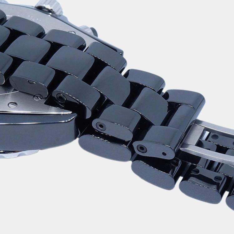 Pre Owned Chanel J12 H0940 Automatic Black Stainless Steel Ceramic Men's Wristwatch 42 mm