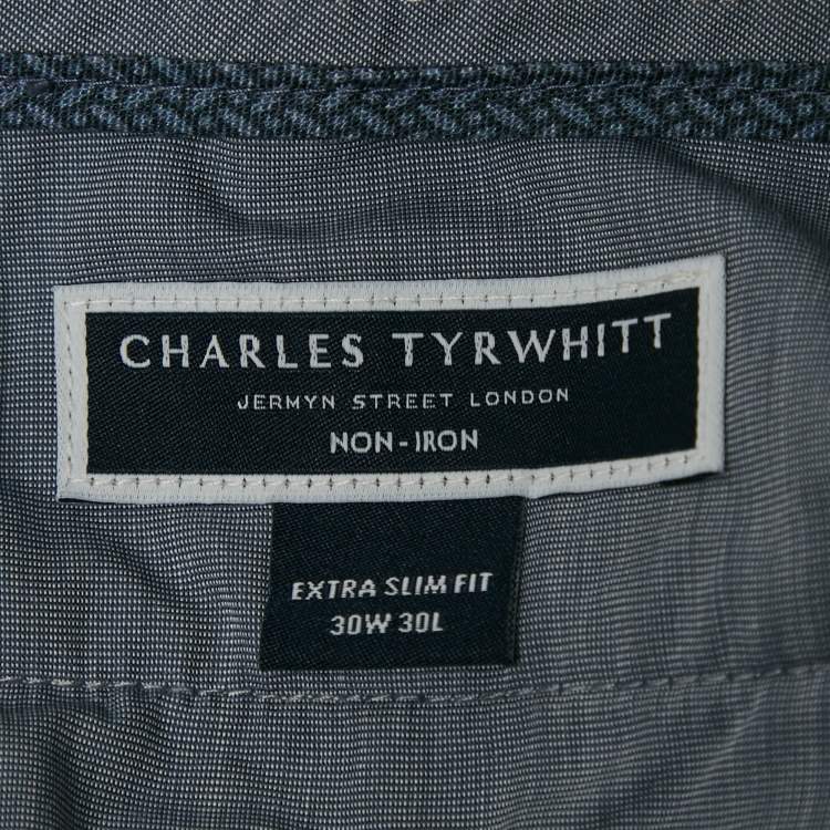 مملوكة مسبقًا Charles Tyrwhitt Beige Gabardine Extra Slim Fit Trousers S