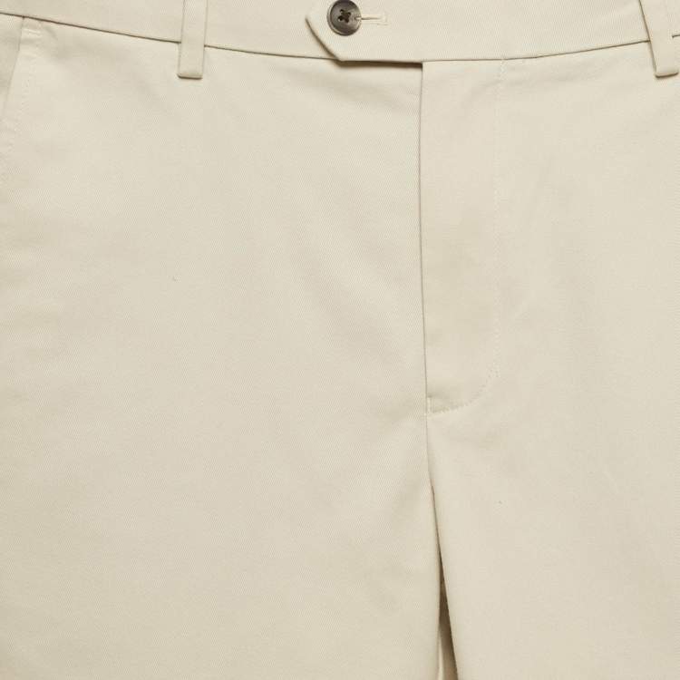 مملوكة مسبقًا Charles Tyrwhitt Beige Gabardine Extra Slim Fit Trousers S